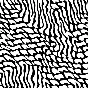 Vector Optical Illusion Black and White Seamless Pattern Stock Illustration