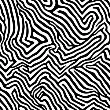 Vector Optical Illusion Black and White Seamless Pattern Stock Illustration