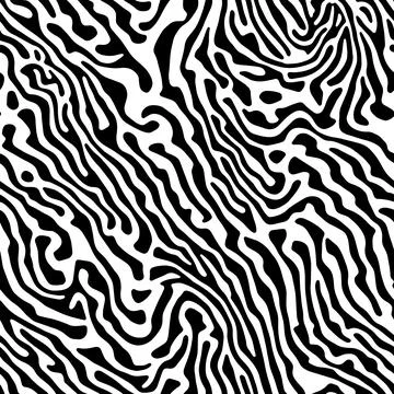 Vector Optical Illusion Black and White Seamless Pattern Illustrazione stock