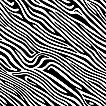 Vector Optical Illusion Black and White Seamless Pattern Illustrazione stock