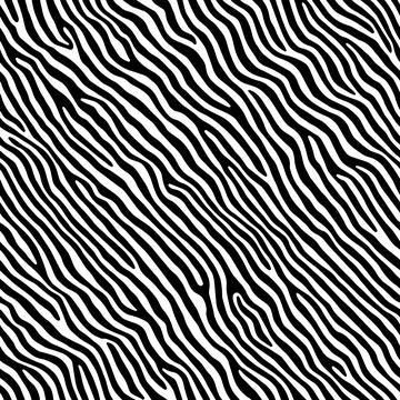 Vector Optical Illusion Black and White Seamless Pattern Stock Illustration