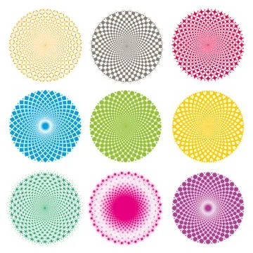 Vector Optical illusion pattern Illustrazione stock