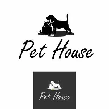 Vector or cat and dog shape design. Stock Illustration