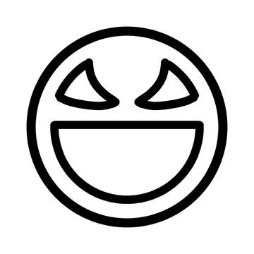 Vector or illustration of a round face expression emoticon Stock Illustration