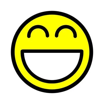 Vector or illustration of a round face expression emoticon Illustrazione stock