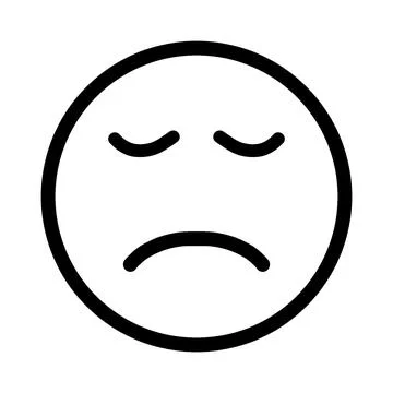 Vector or illustration of a round face expression emoticon Illustrazione stock