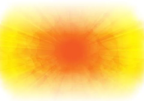 Vector : Orange and yellow with stripes radian background Stock Illustration