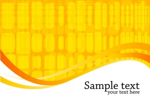 Vector orange background with square Illustrazione stock