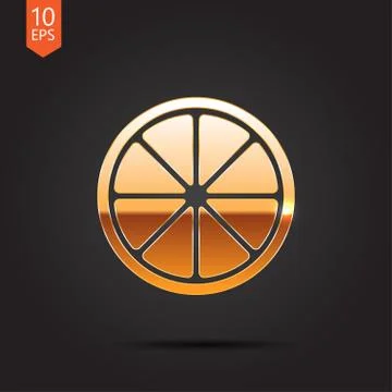 Vector orange icon. Eps10 Stock Illustration