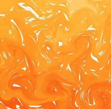 Vector Orange marble abstract background. Liquid marble pattern. Trendy templ Stock Illustration