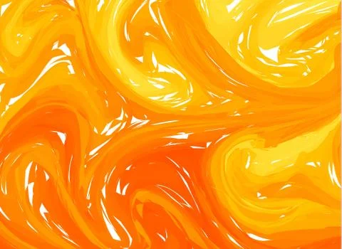 Vector Orange marble abstract background. Liquid marble pattern. Trendy templ Stock Illustration