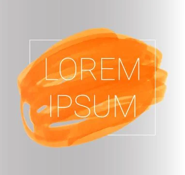 Vector orange stripes drawn with markers. Elements for design and background Stock Illustration