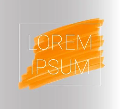 Vector orange stripes drawn with markers. Elements for design and background Stock Illustration