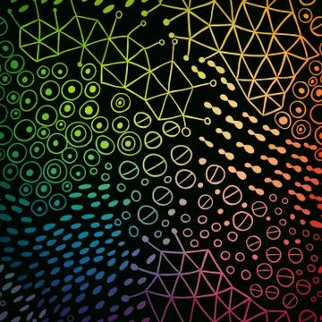 Vector organic seamless abstract background, botanical motif, freehand doodles Stock Illustration