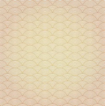 Vector Oriental curve wave pattern background Stock Illustration