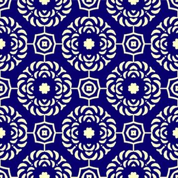 Vector oriental floral seamless pattern background Stock Illustration