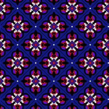 Vector oriental floral seamless pattern background Stock Illustration