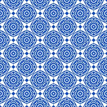 Vector oriental floral seamless pattern background Stock Illustration