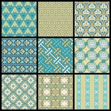 Vector Oriental Patterns Illustrazione stock