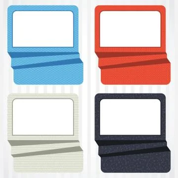 Vector origami background. Banner and speech bubbles Stock Illustration