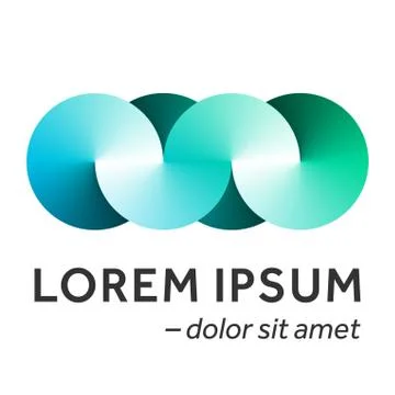 Vector origami infinity logo icon. Stock Illustration