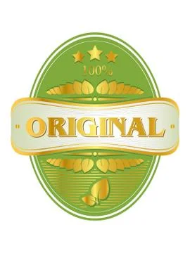 Vector original label Stock Illustration