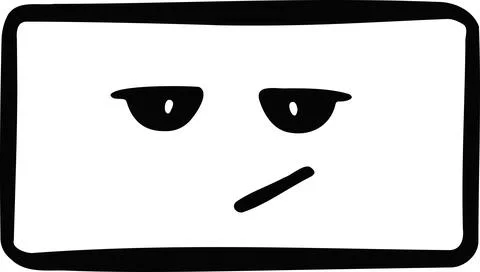 Vector original smiley, emotion line illustration Stock Illustration