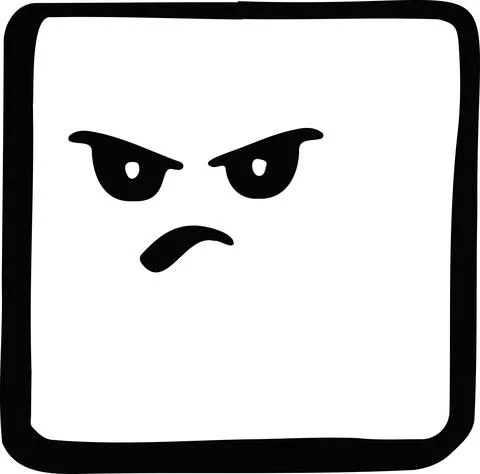 Vector original smiley, emotion line illustration Stock Illustration