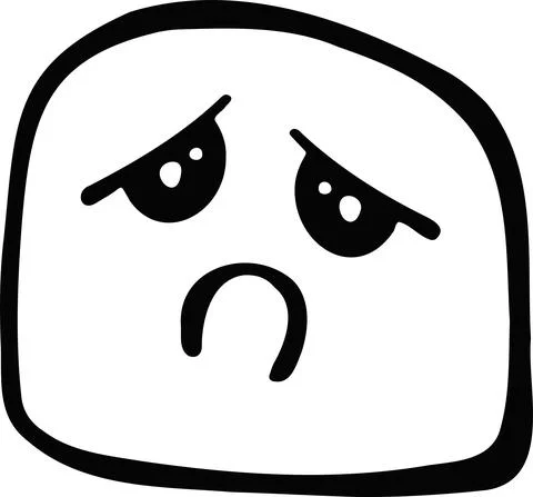 Vector original smiley, emotion line illustration Illustrazione stock