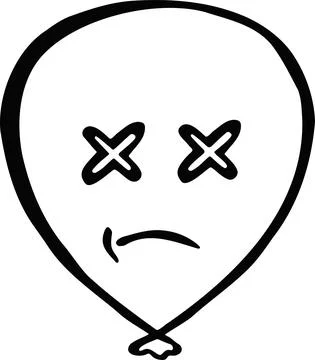 Vector original smiley, emotion line illustration Illustrazione stock