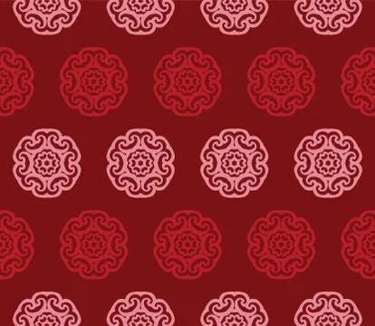 Vector ornament seamless pattern wallpaper Stock Illustration