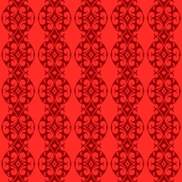 Vector ornament seamless pattern wallpaper Stock Illustration