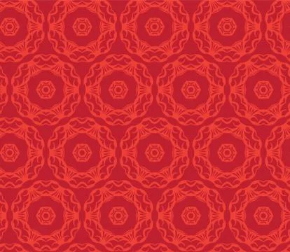 Vector ornament seamless pattern wallpaper Stock Illustration