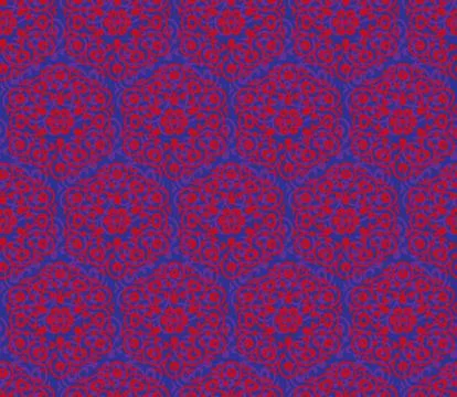 Vector ornament seamless pattern wallpaper Stock Illustration