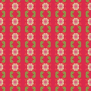 Vector ornament seamless pattern wallpaper Stock Illustration
