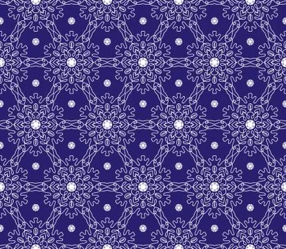 Vector ornament seamless pattern wallpaper Stock Illustration