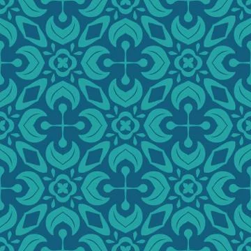 Vector ornament seamless pattern wallpaper Stock Illustration