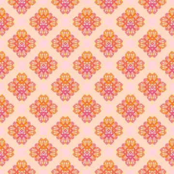 Vector ornament seamless pattern wallpaper Stock Illustration