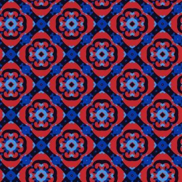 Vector ornament seamless pattern wallpaper Stock Illustration