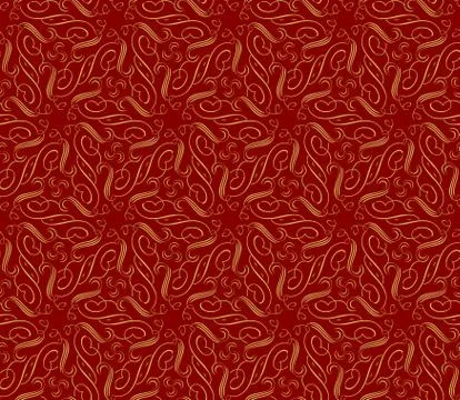 Vector ornament seamless pattern wallpaper Stock Illustration