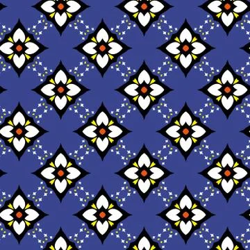 Vector ornament seamless pattern wallpaper Stock Illustration