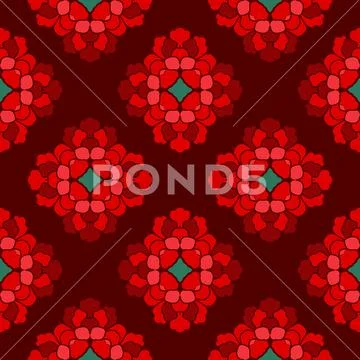 Vector ornament seamless pattern wallpaper 스톡 일러스트