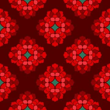 Vector ornament seamless pattern wallpaper Illustrazione stock