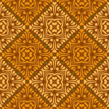 Vector ornament seamless pattern wallpaper Stock Illustration