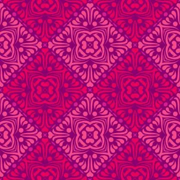 Vector ornament seamless pattern wallpaper Stock Illustration