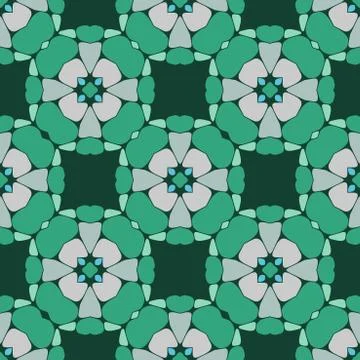 Vector ornament seamless pattern wallpaper Stock Illustration