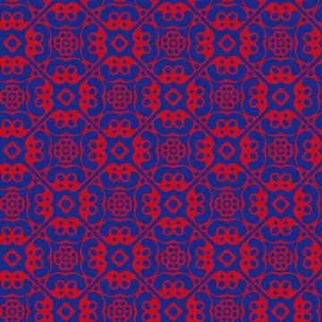 Vector ornament seamless pattern wallpaper Stock Illustration