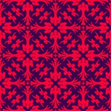 Vector ornament seamless pattern wallpaper Stock Illustration