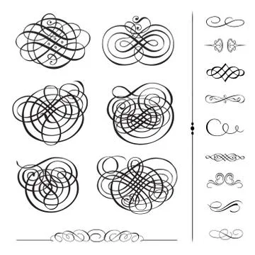 Vector Ornament Set Stock Illustration