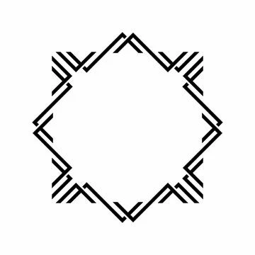 Vector ornament template design logo. Modern ornament vector for wedding in.. Stock Illustration